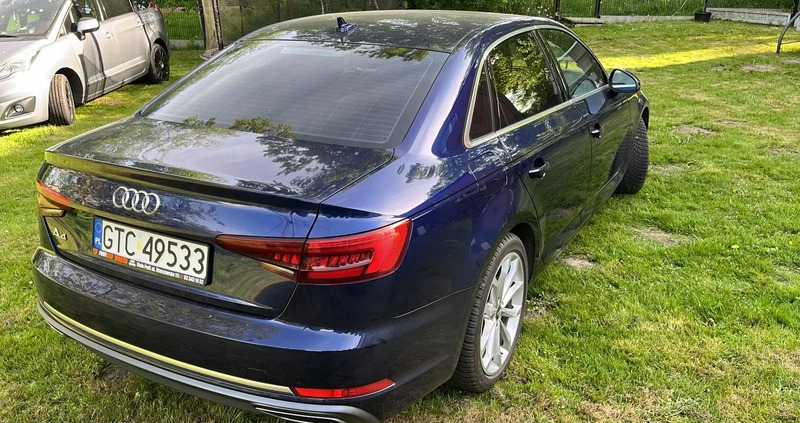 Audi A4 cena 107000 przebieg: 52719, rok produkcji 2019 z Kamień Krajeński małe 67
